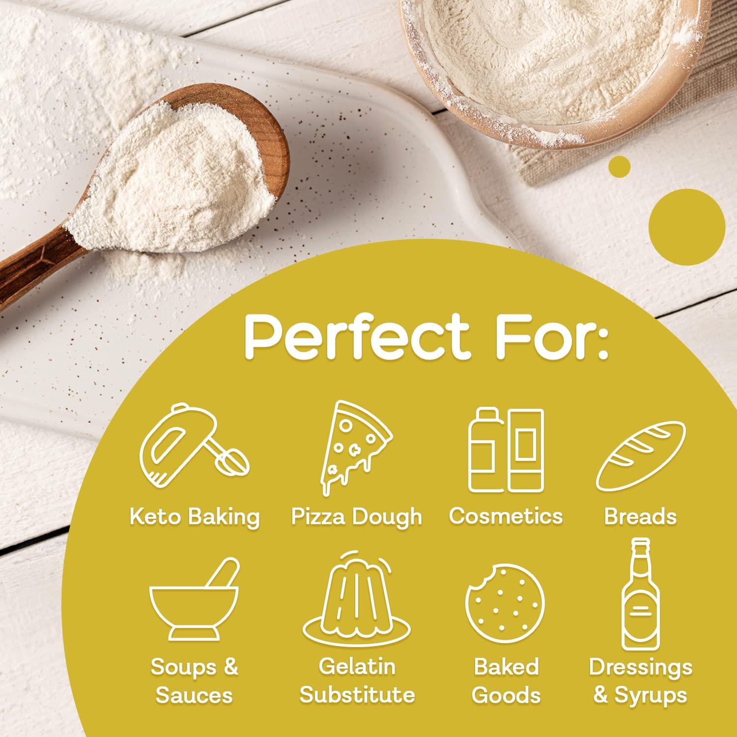 MD. Life Xanthan Gum for Baking Keto 8 Ounces 100 Natural Xanthan