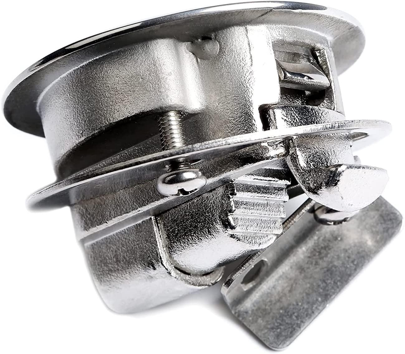 Mxeol Marine Slam Latch Boat Flush Pull Latch 2" Stainless Steel Silver