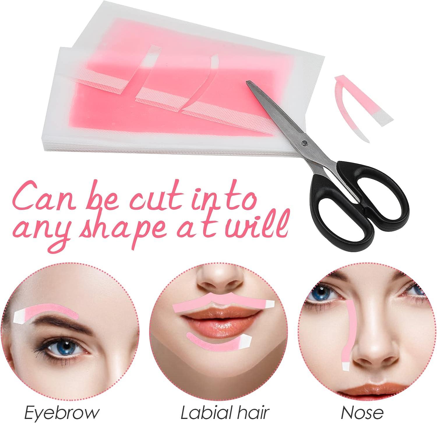 24pcs Wax Strips Face Eyebrow Arms Legs Underarm Hair Cold Facial