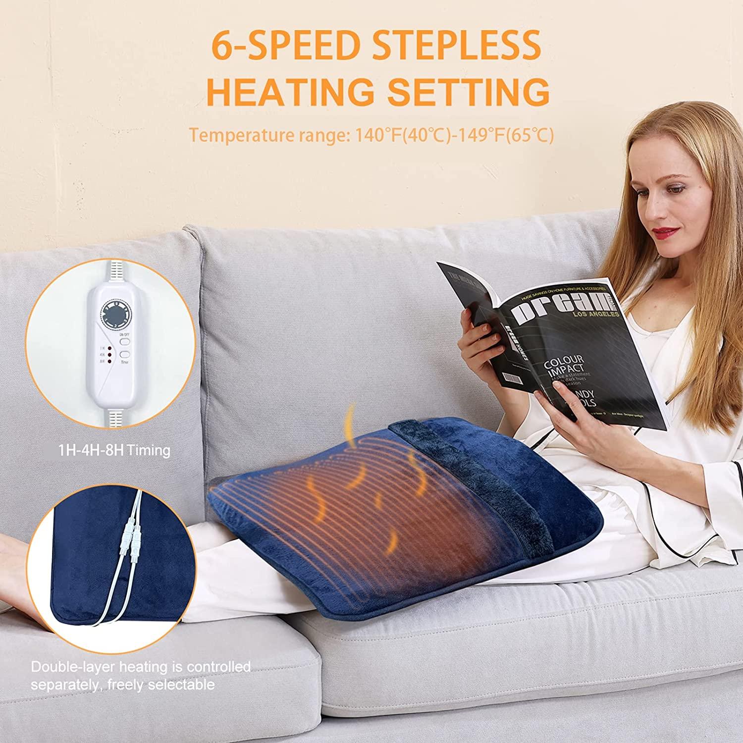 Double Sided Electric Foot Warmer for Men and Women with NonSlip &18H