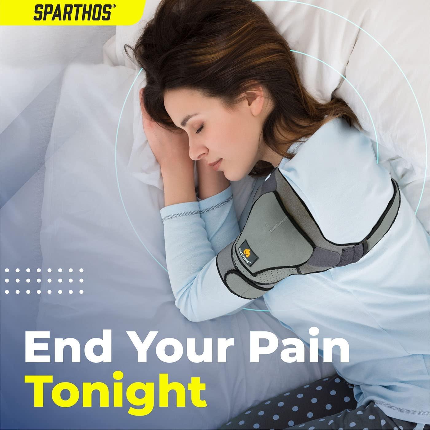 Sparthos Shoulder Brace Support and Compression Sleeve for Torn