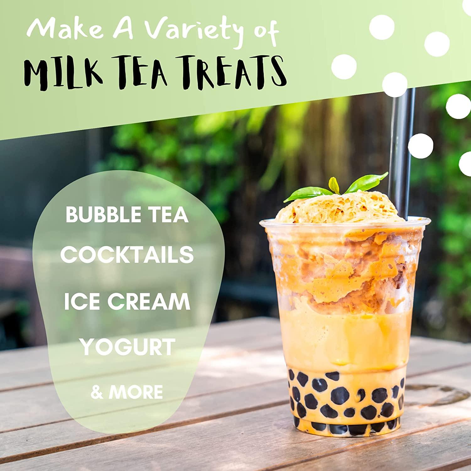 Flavfar Thai Milk Tea with Instant Tapioca Pearls Authentic Thai Milk