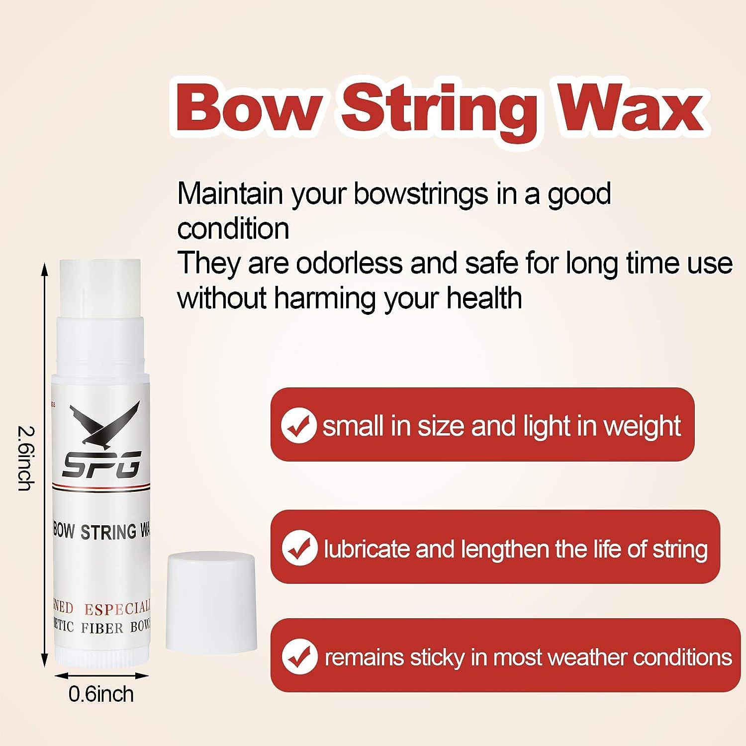 6 Pieces Bow String Wax String Protective Wax Rail Lube Bowstring Wax  Crossbow Recurve Compound Bow Wax for Outdoor Reducing Friction and  Preventing Fraying