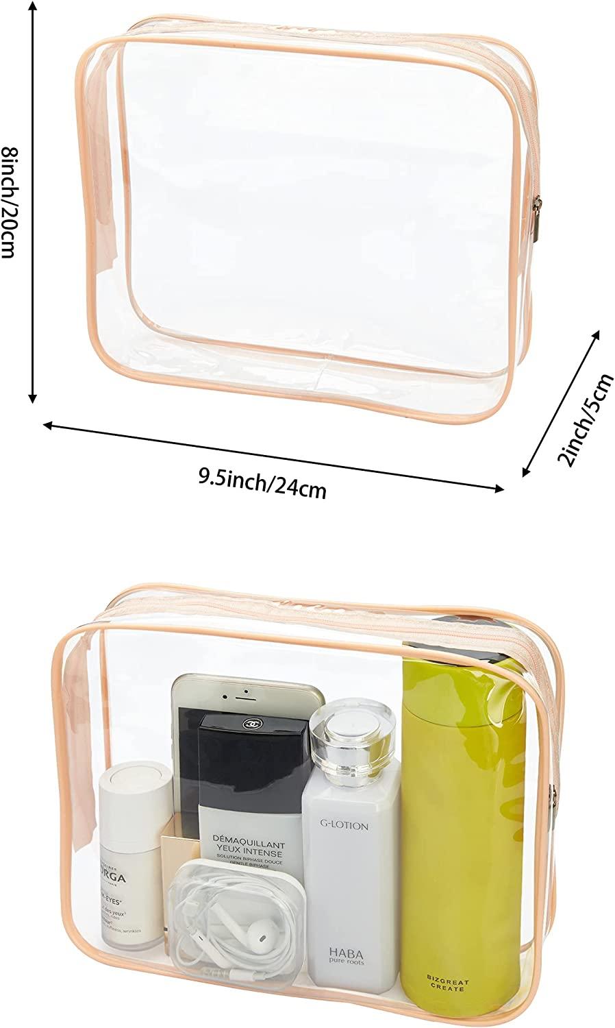 Clear Makeup Bag/PVC Plastic Cube/Transparent Cosmetic Travel Case