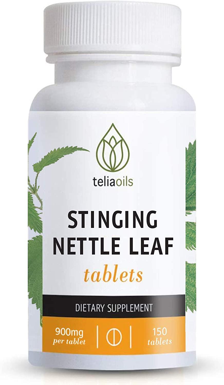 Teliaoils Stinging Nettle Leaf 900mg Capsules Natural Herbal