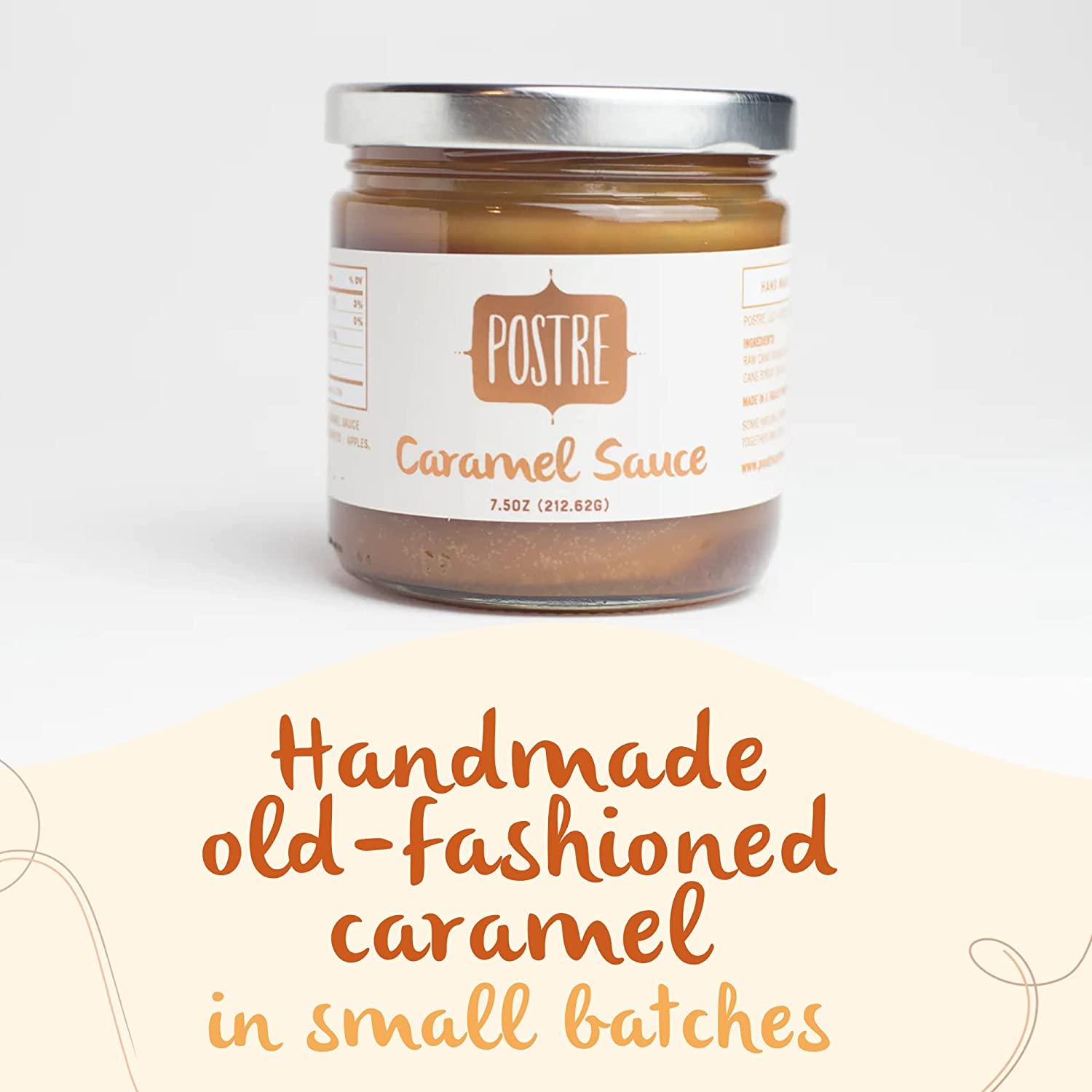 Postre Sea Salt Caramel Sauce, Handcrafted Rich and Buttery Caramel