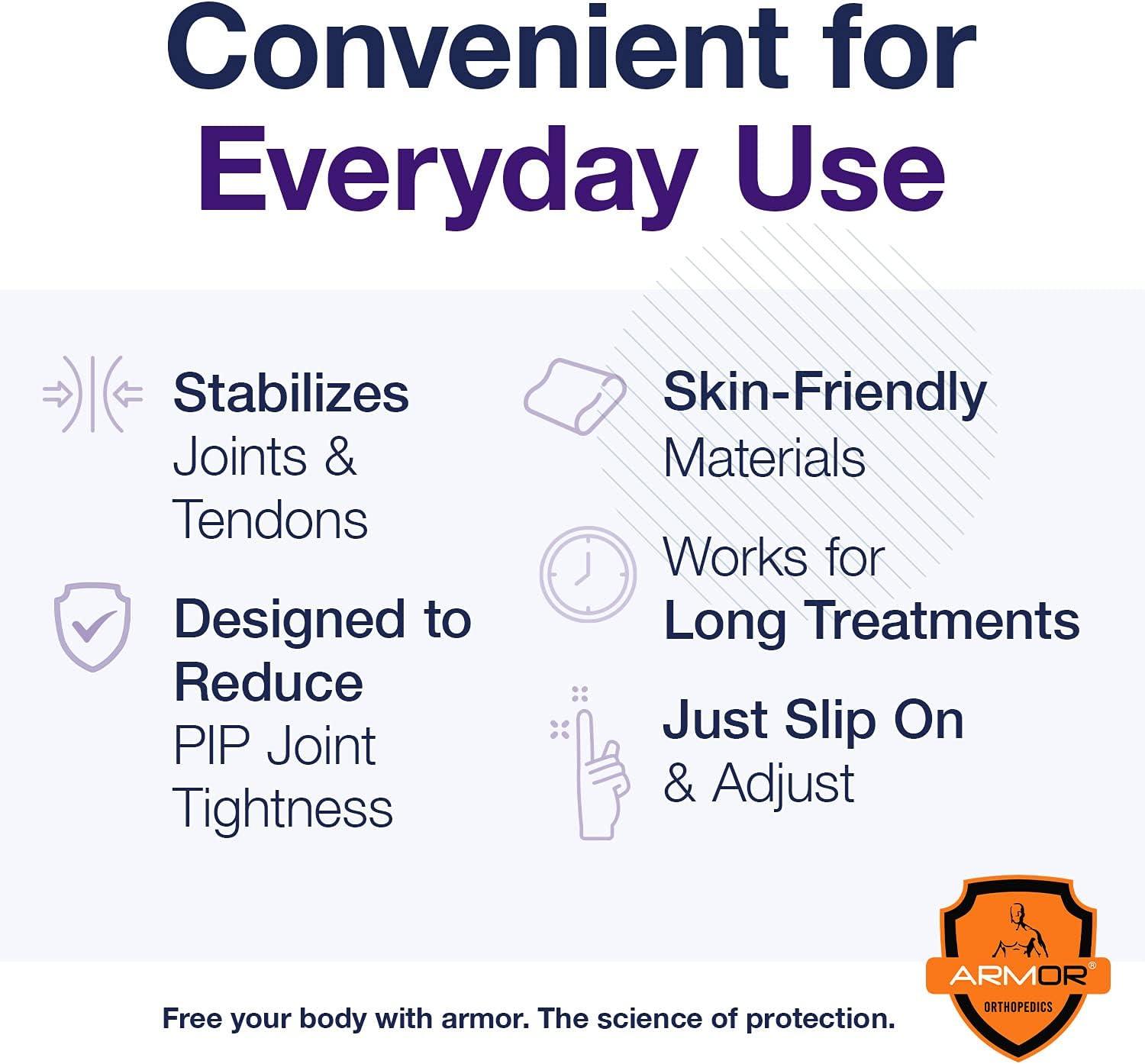 ARMOR Finger Extension Splint for Injury, Arthritis, Tendinitis