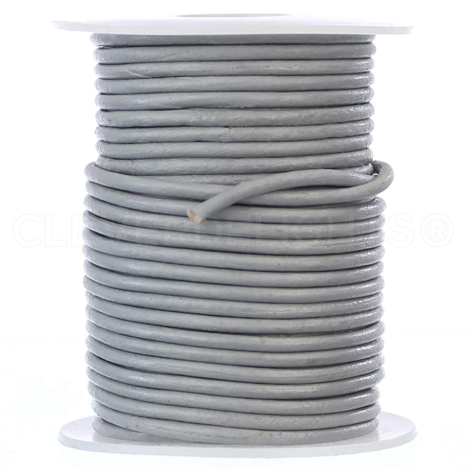 25-Foot Spool Of 4mm Natural Leather Round Cord – Great For Crafts & Jewelry-1326847