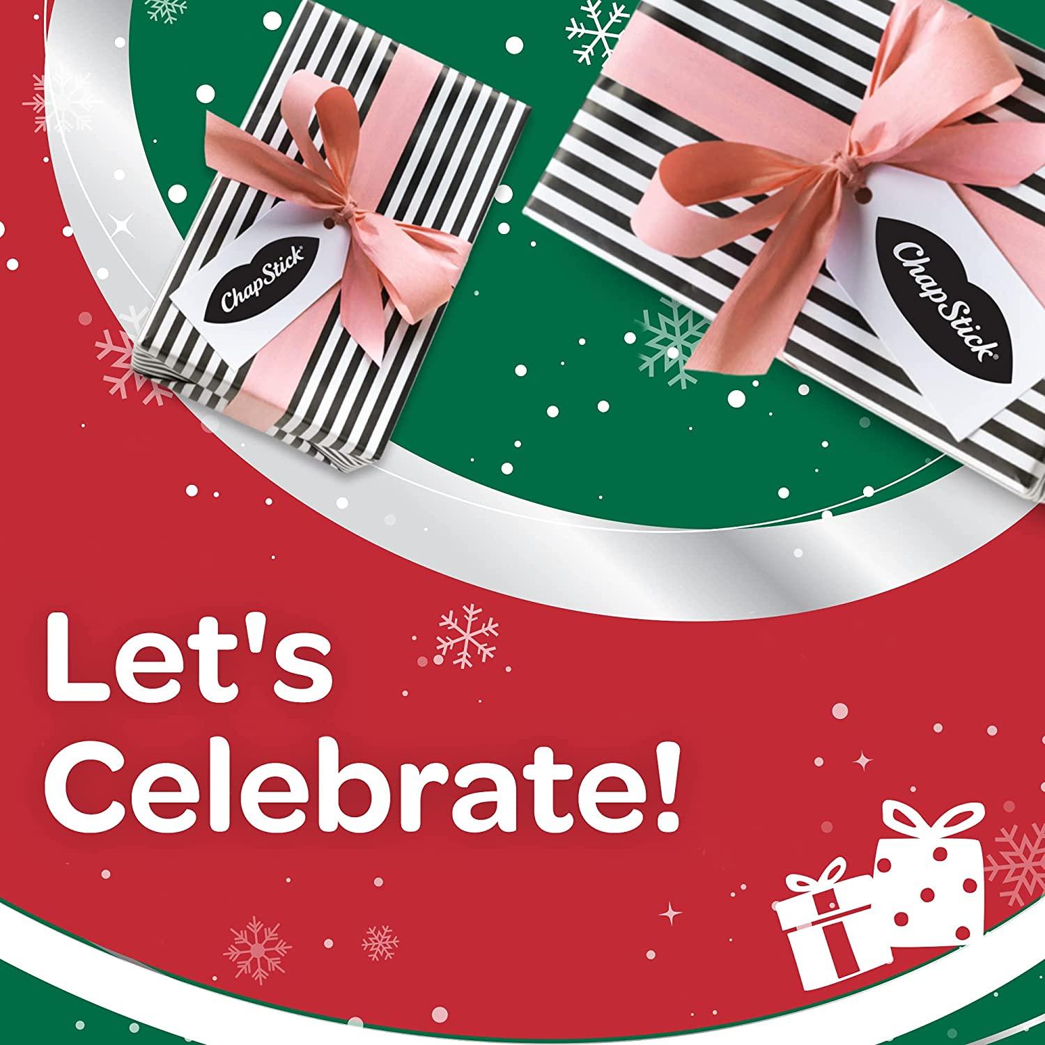 12 Days of ChapStick Holiday Advent Calendar Lip Balm Gift Set, Lip