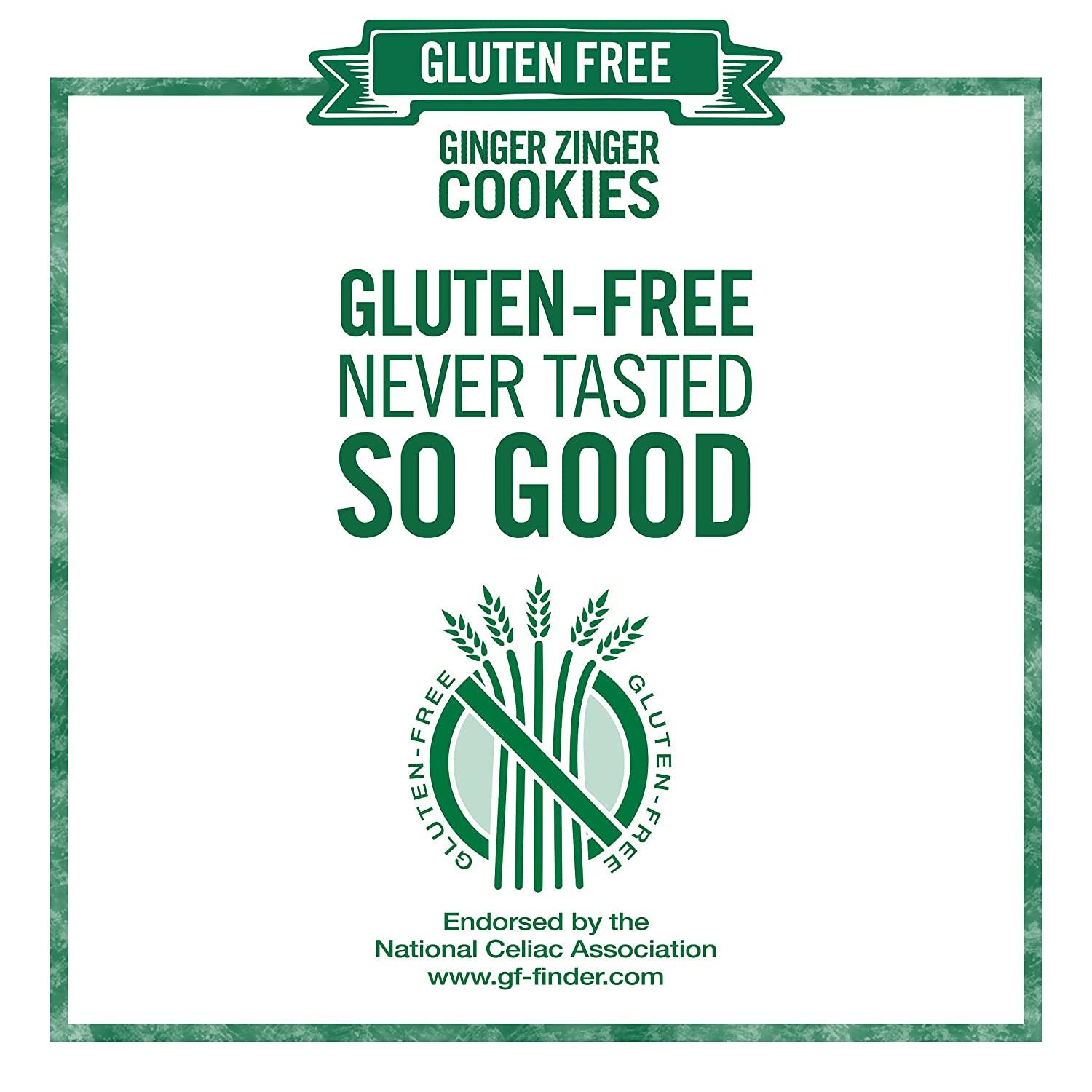 Tates Bake Shop Gluten Free Ginger Zinger Cookies 7 oz