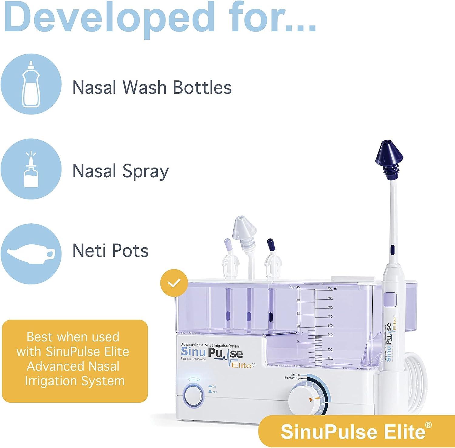 SINU PULSE ELITE SinuAir Sinus Rinse Salt Solution Saline Powder for
