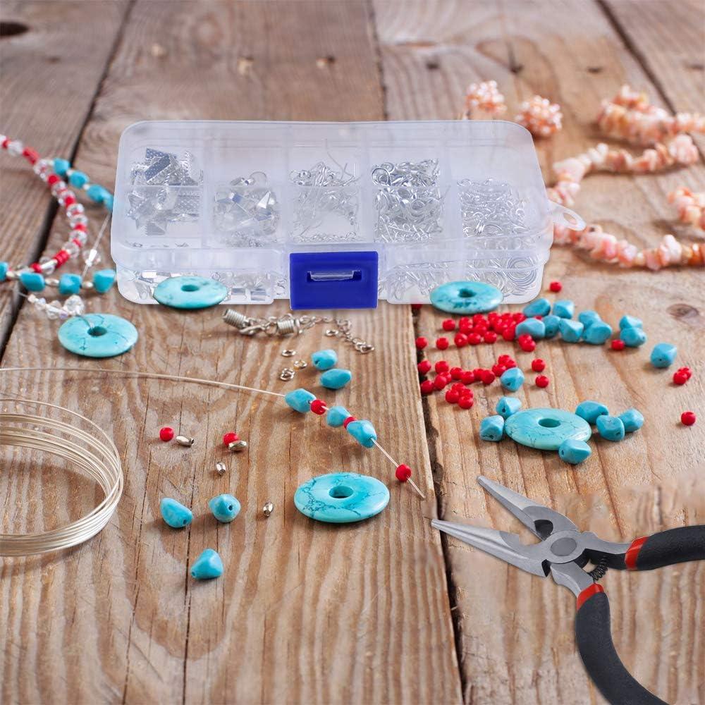 130 Pieces Charm Bracelet Making Kit Including Jewelry Beads Snake Chain,  DIY Craft for Girls