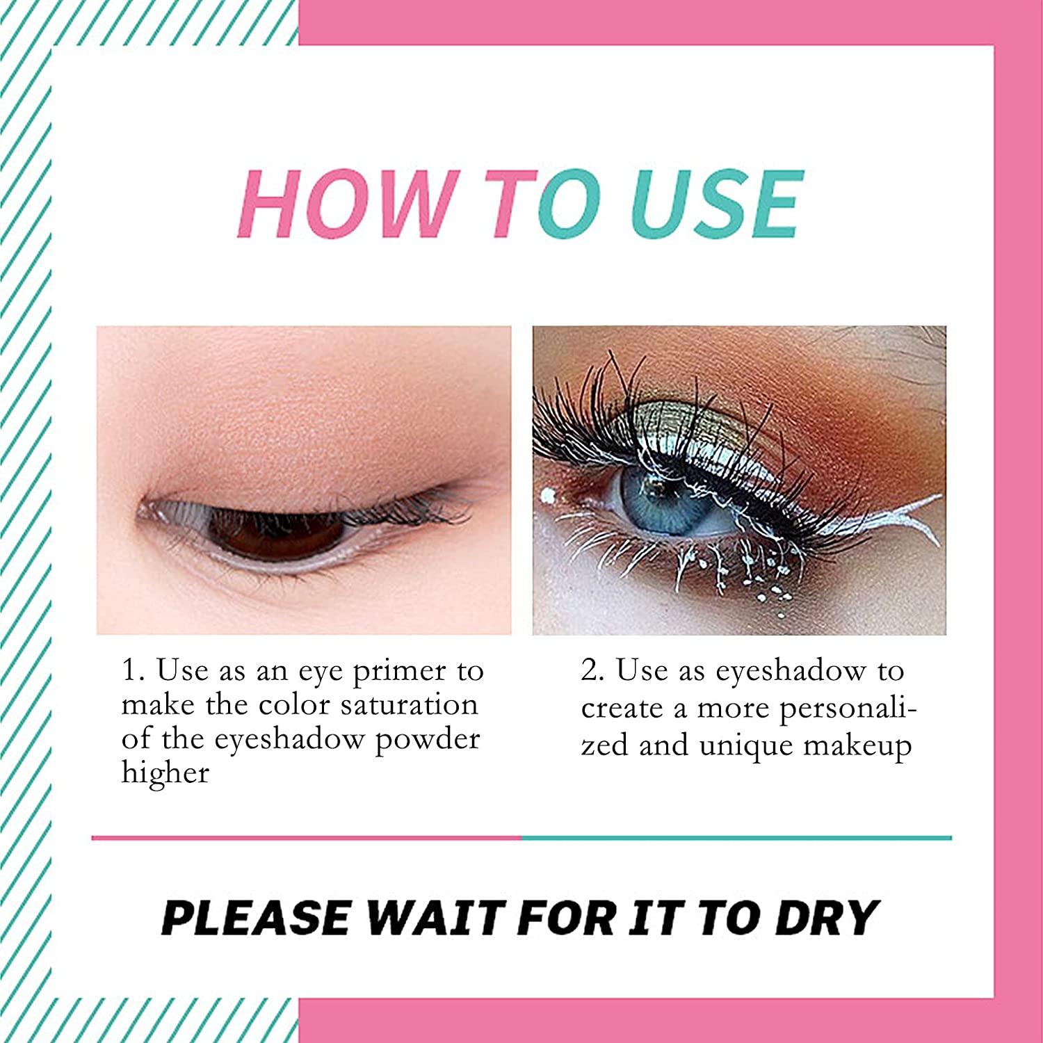 White dark eye shadow base cream Eye concealer easy to color base makeup 24  hours makeup waterproof Matte eyeshadow primer