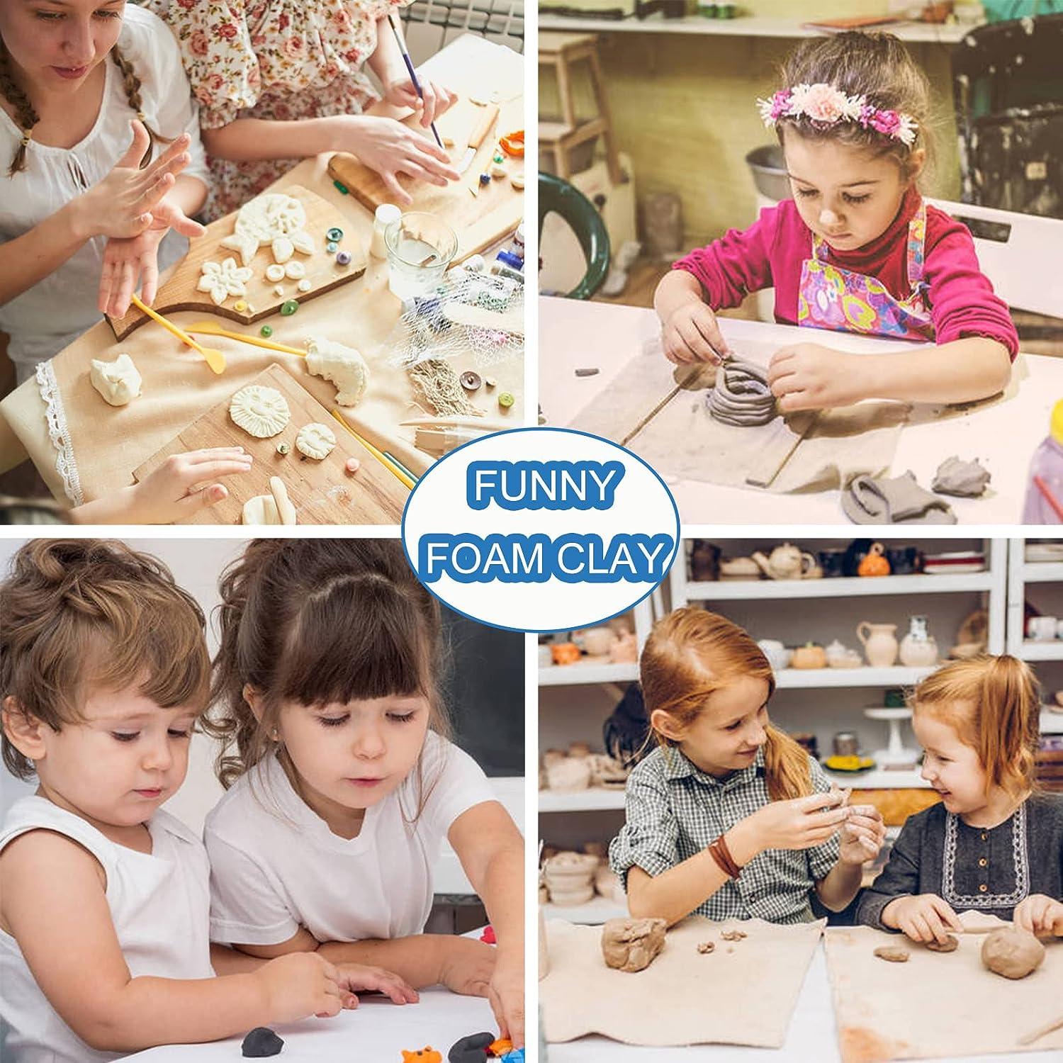 Foam Clay Cosplay Moldable Air Dry Foam Clay Craft 500g Black Lightweight Sculpting Foam for