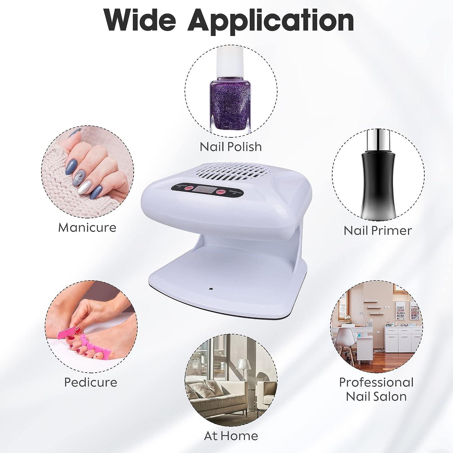 Air Nail Dryer with Automatic Sensor, 300W Timing Air Nail Fan Blow
