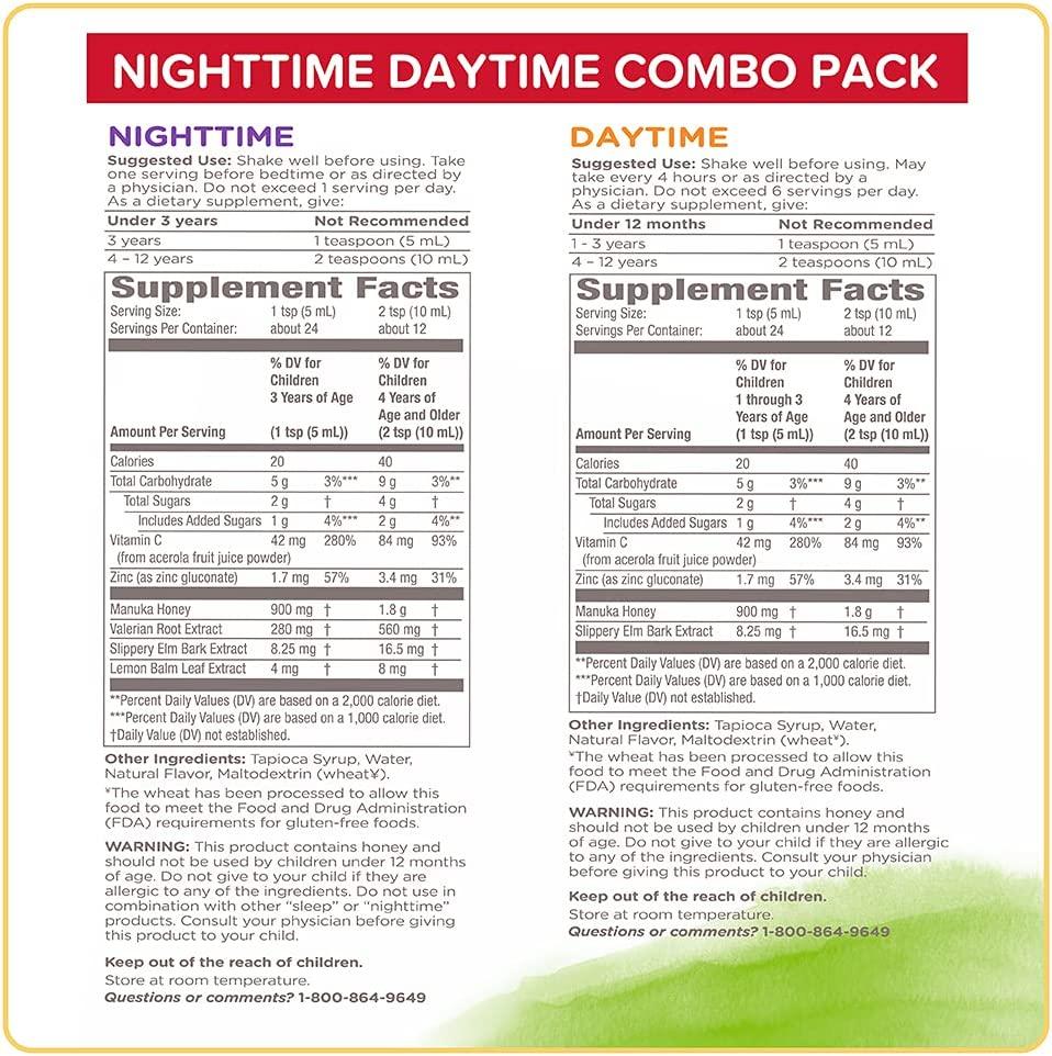 Burt's Bees Kids Daytime/Nighttime Cough Syrup & Immune