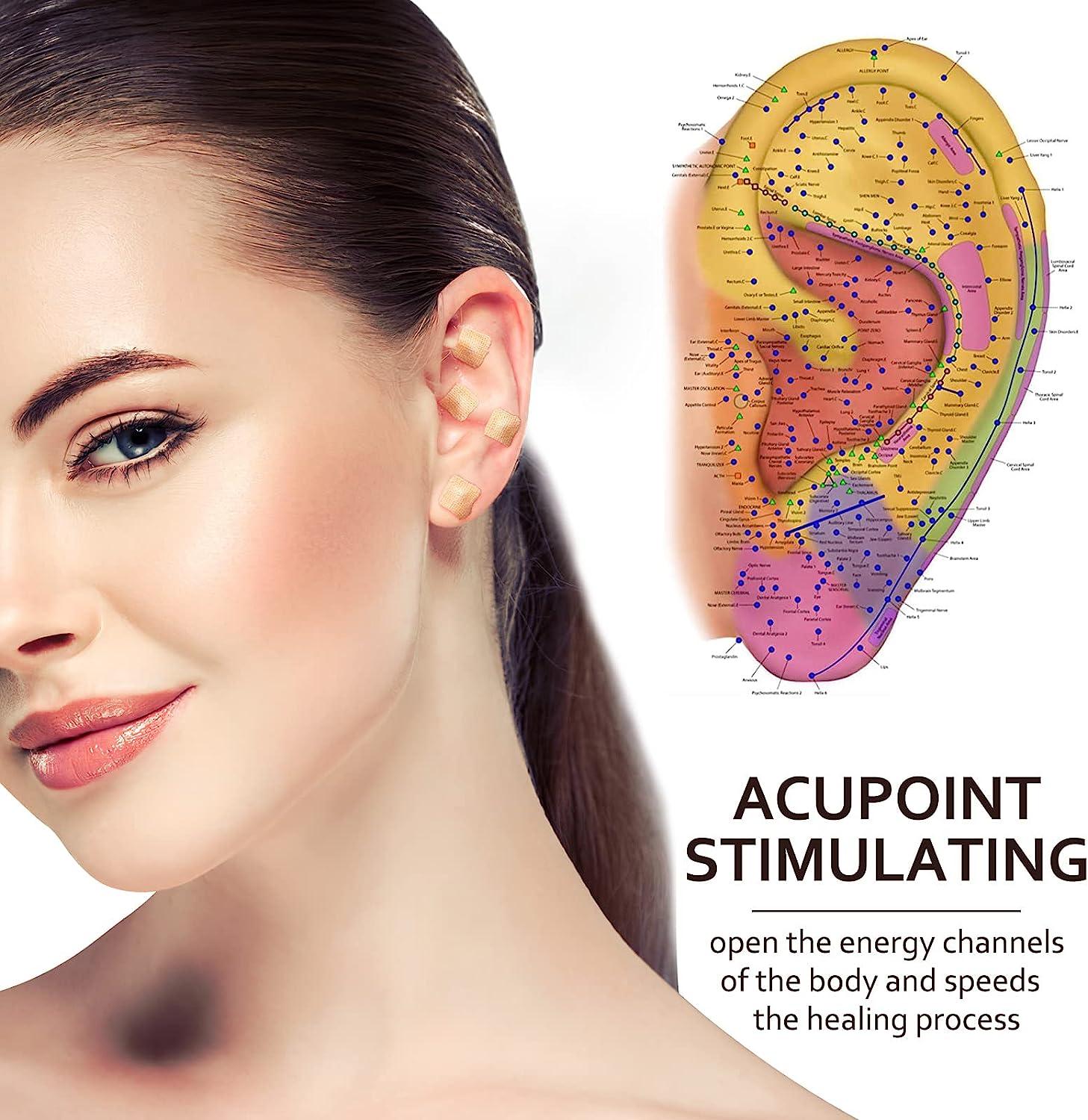 ROSENICE 600 Counts Acupuncture Vaccaria Ear Seeds Disposable Ear Press