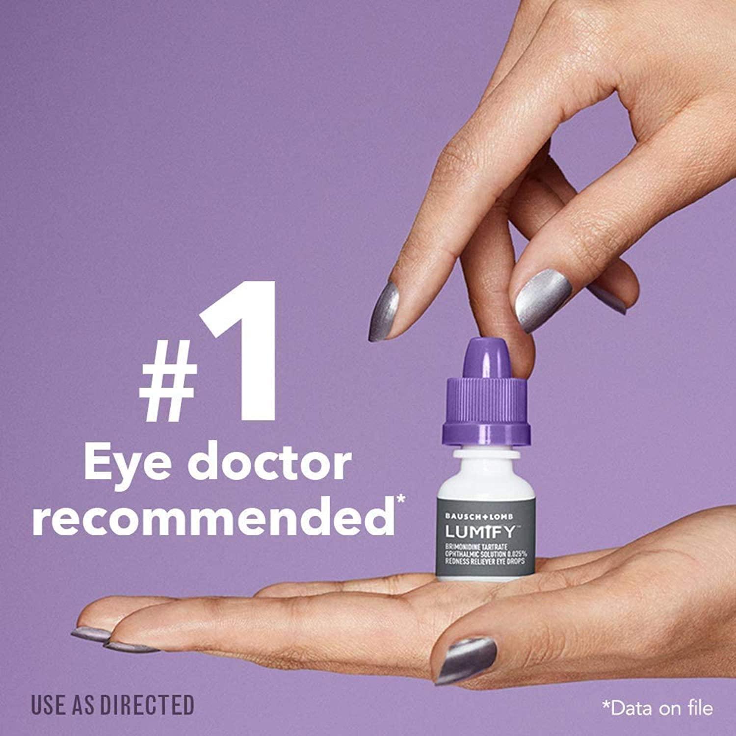 LUMIFY Redness Reliever Eye Drops 0.08 Fl Oz (2.5mL) 2Pack