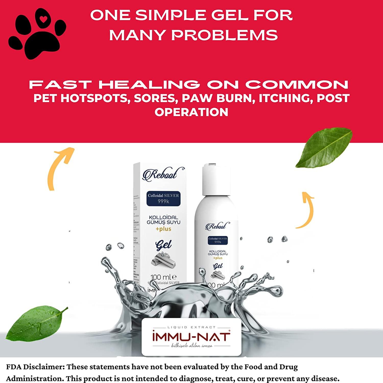 Reboot Topical First Aid Wound Gel, 35PPM Colloidal Silver Maximum