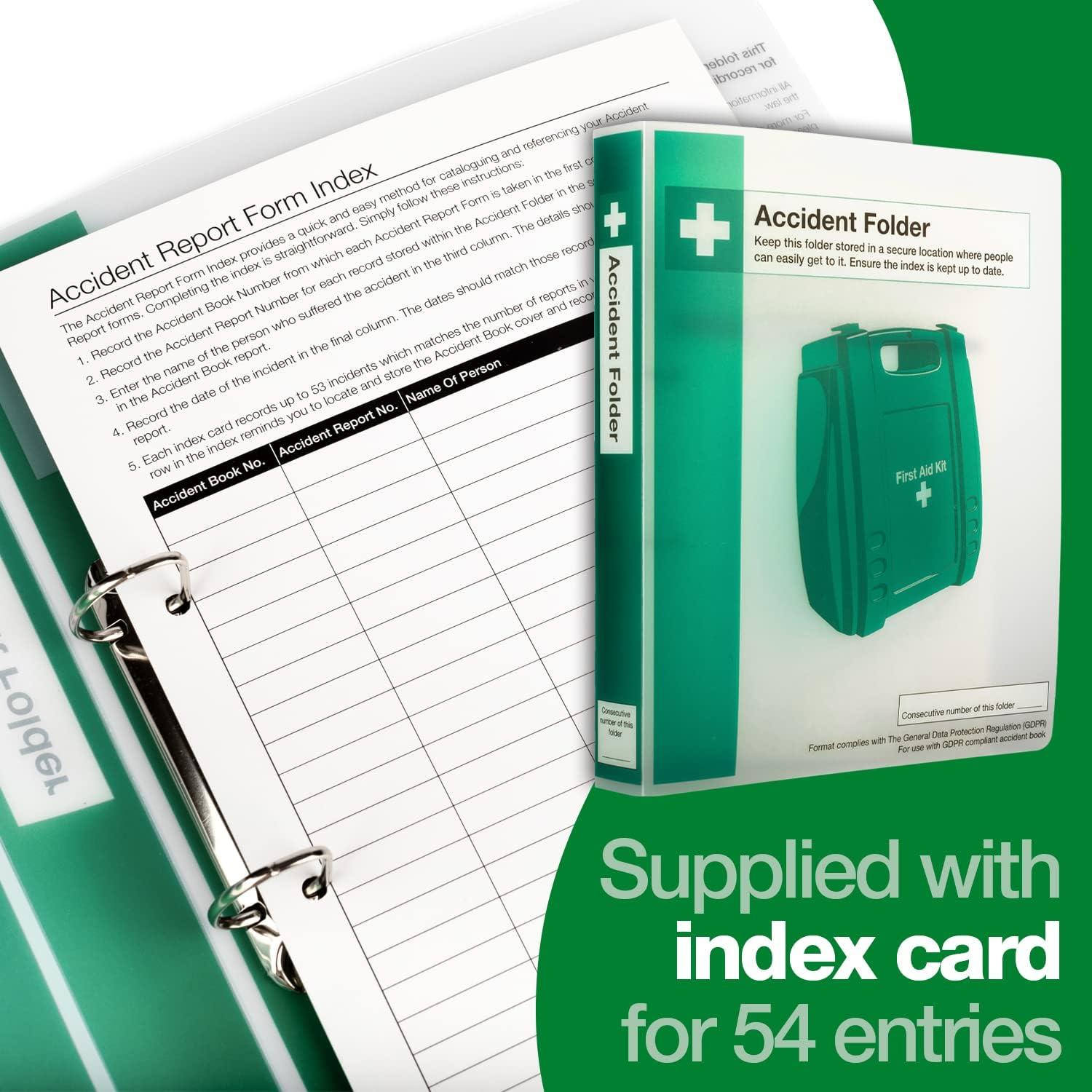 Safety First Aid A4 Accident Report Folder Organize Accident Records