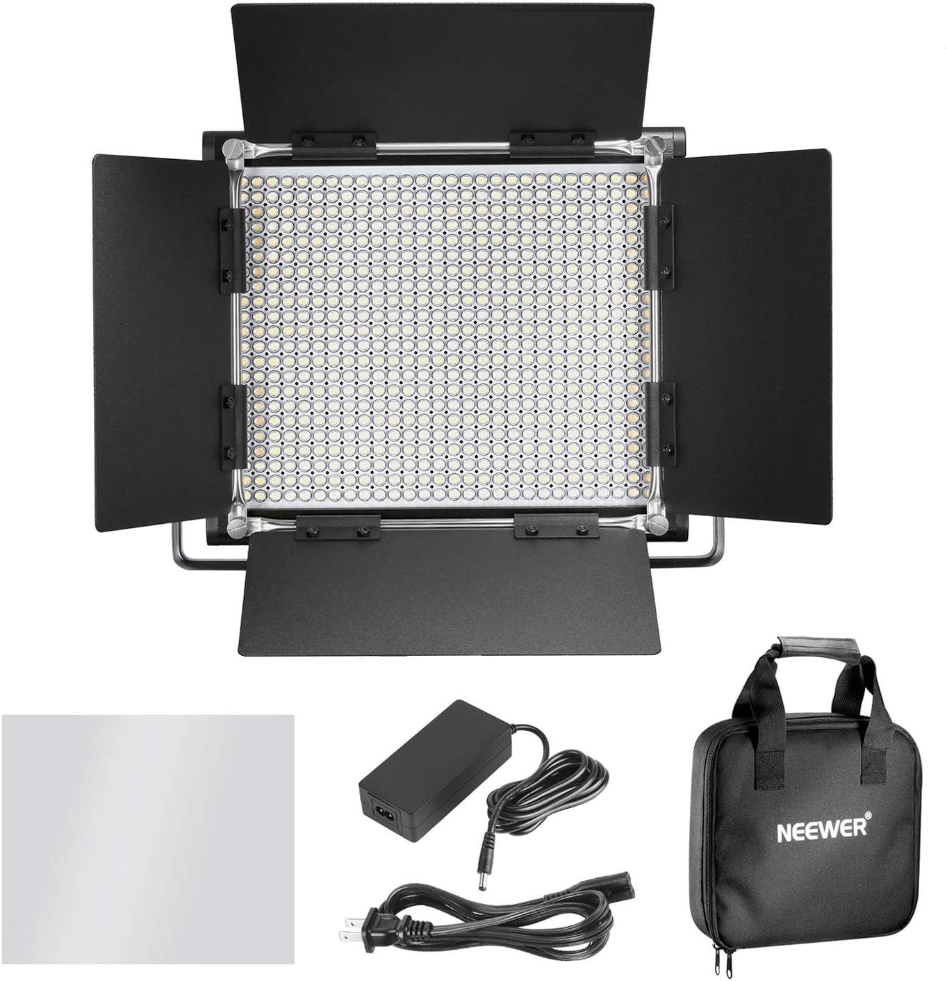 Neewer 660 Beads LED Video Light Dimmable Bi-Color LED Panel with LCD  Screen
