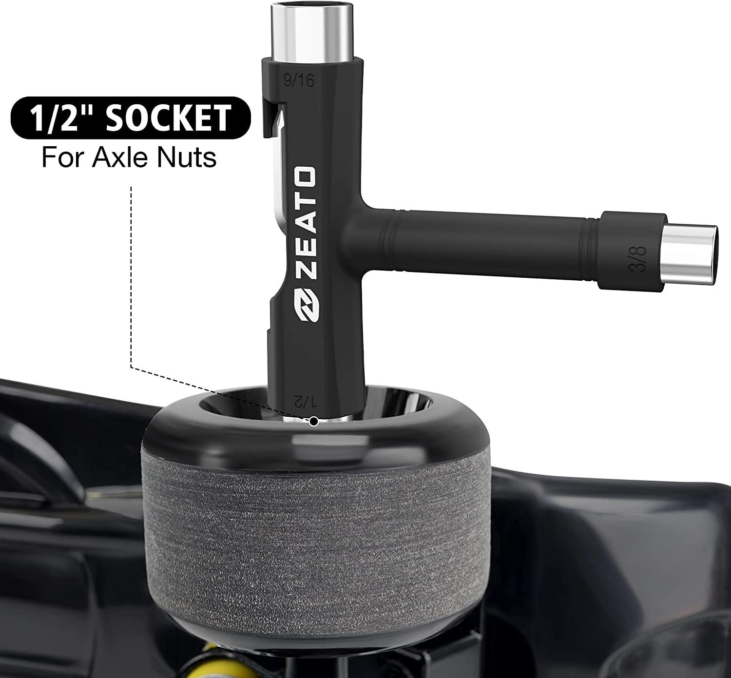 Zeato AllinOne Skate Tool Portable MultiFunction TTool for