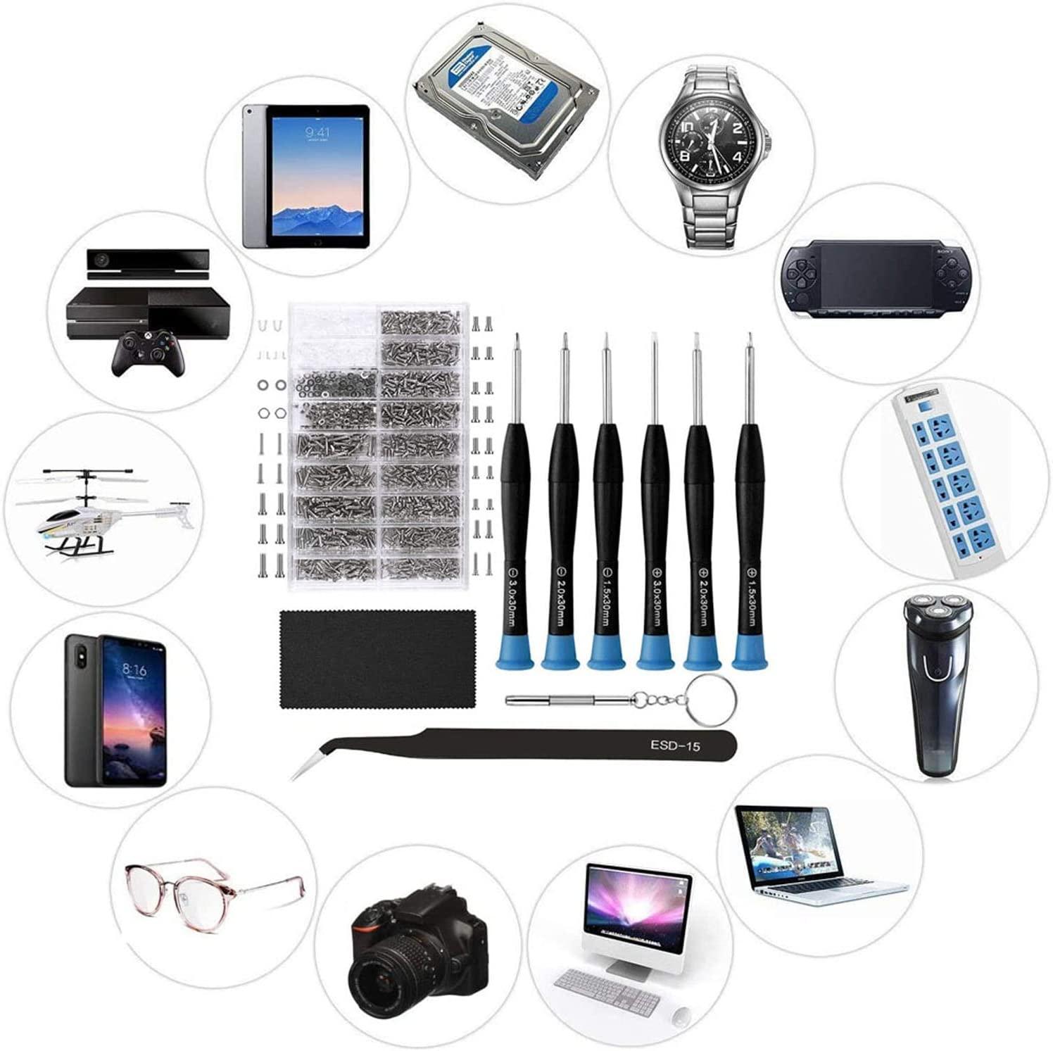 Eyeglasses Repair Kit, HKIDEE Sunglasses Repair Kit Include Glasses