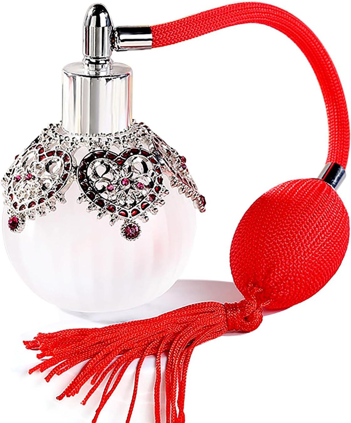 CHSEEO Vintage Empty Perfume Atomiser Spray Bottle Refillable