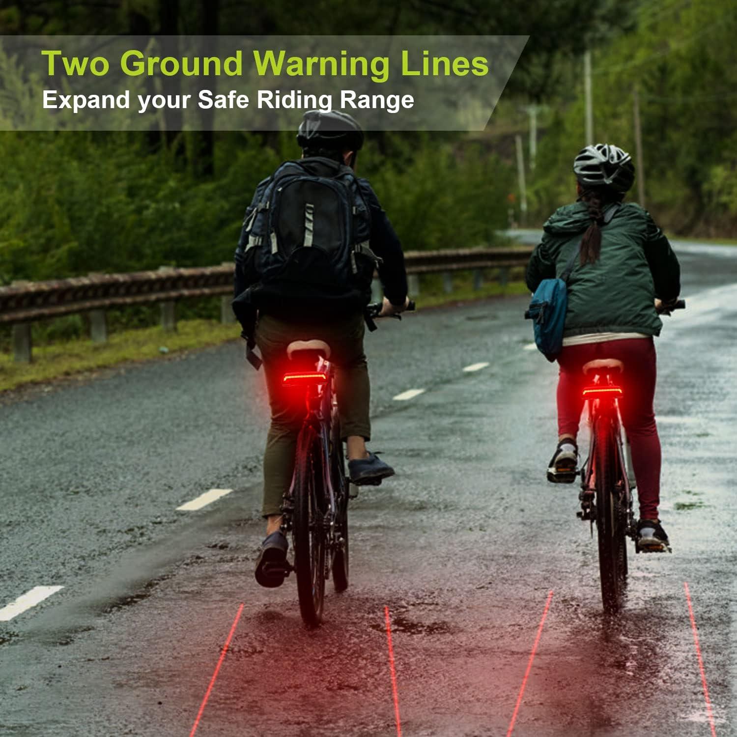 MEILAN X5 Smart Bike Tail Light Turn Signals, Brake Light