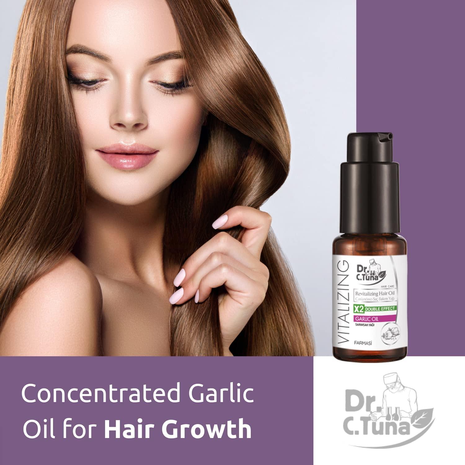 FARMASi Dr. C. Tuna Vitalizing Garlic Oil Hair Growth Oil for Thicker