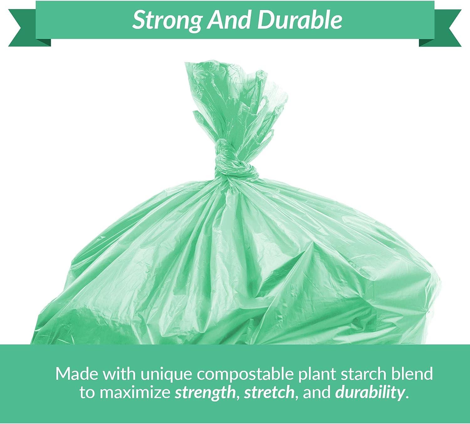 Reli. Compostable 13 Gallon Trash Bags | 150 Count Bulk | ASTM D6400 |  Green | Eco-Friendly | For Compost