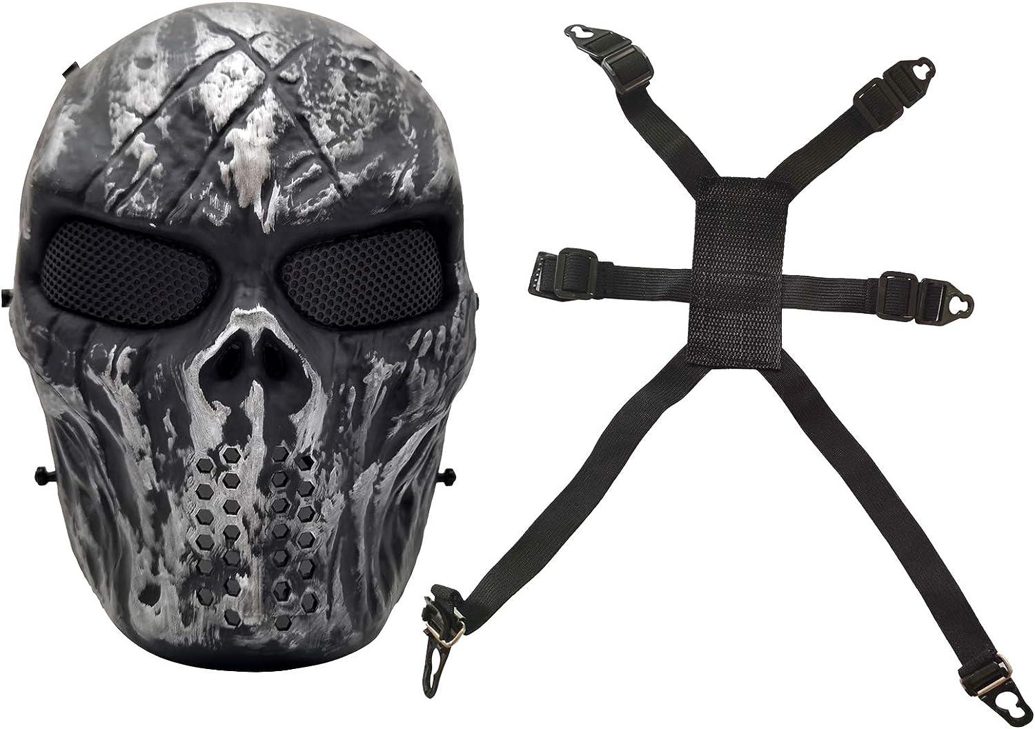 Airsoft Skull Mask CS Protective Paintball Full Face Skeleton Mask