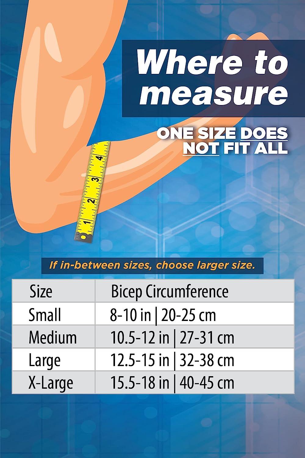 OrthoSleeve Elbow Brace ES3 Medium Black Prevent & Relieve Tennis