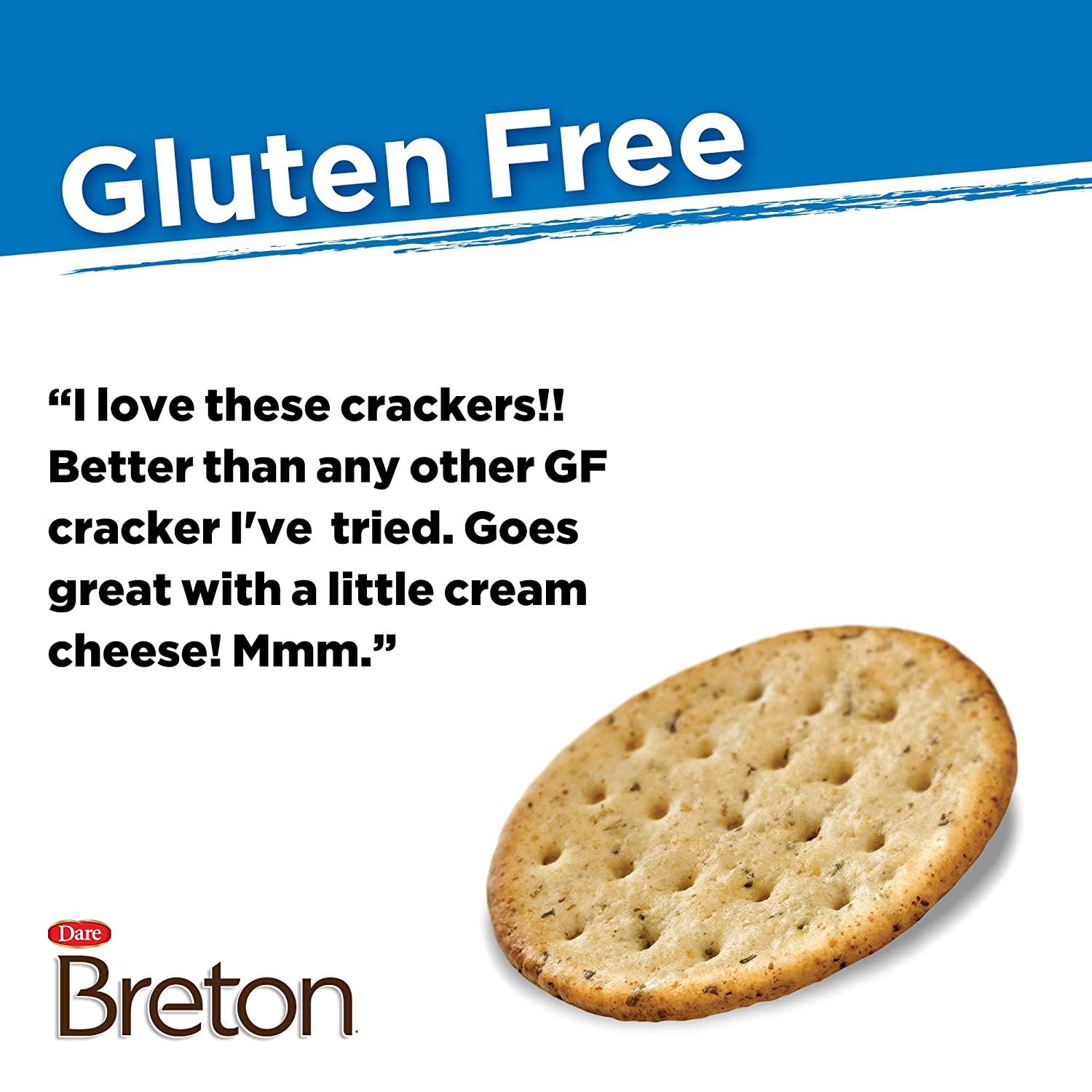 Dare Breton Gluten Free Crackers with Flax Original Flavor, 4.76 oz
