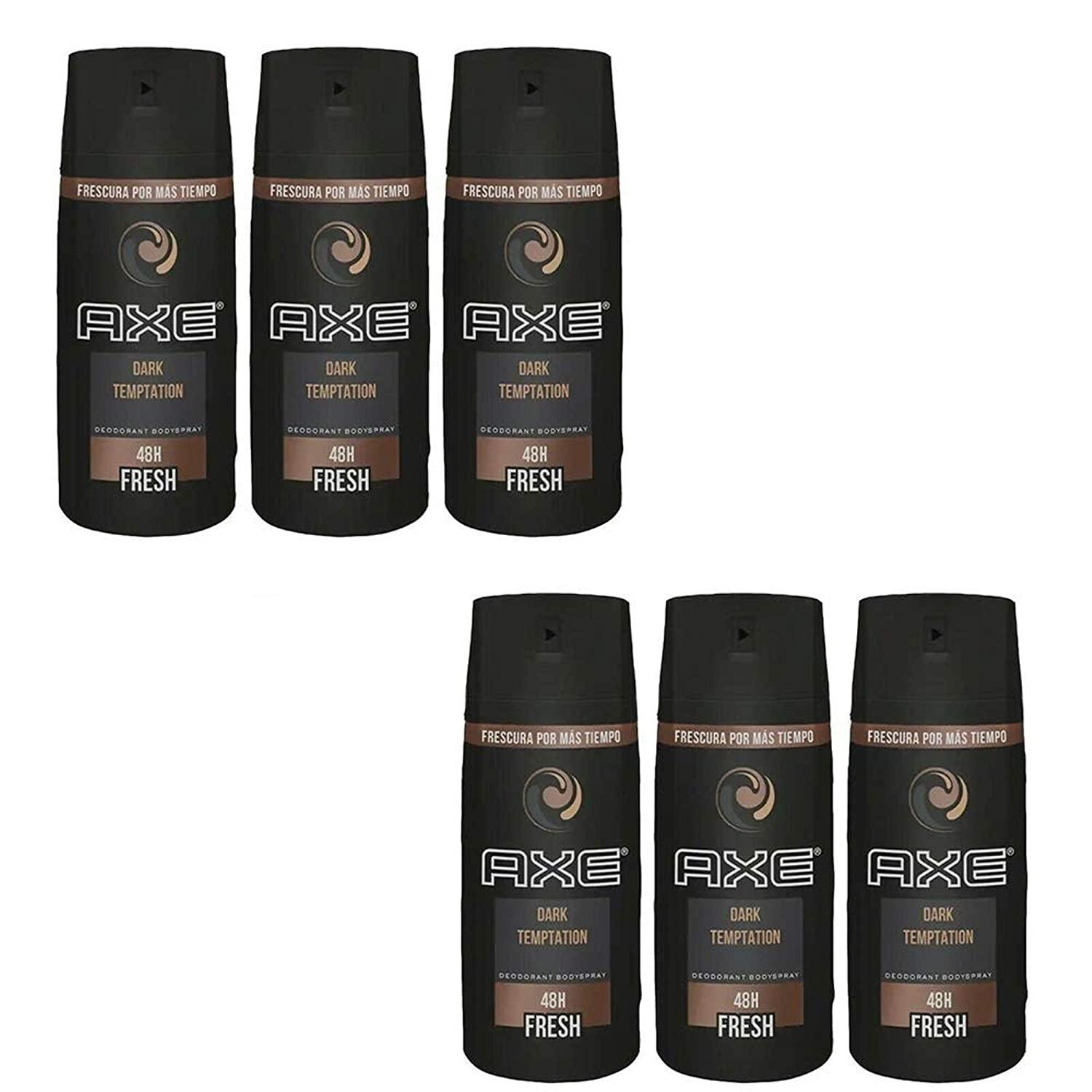 AXE Dark Temptation Men's Body Spray Deodorant Oz (Pack of
