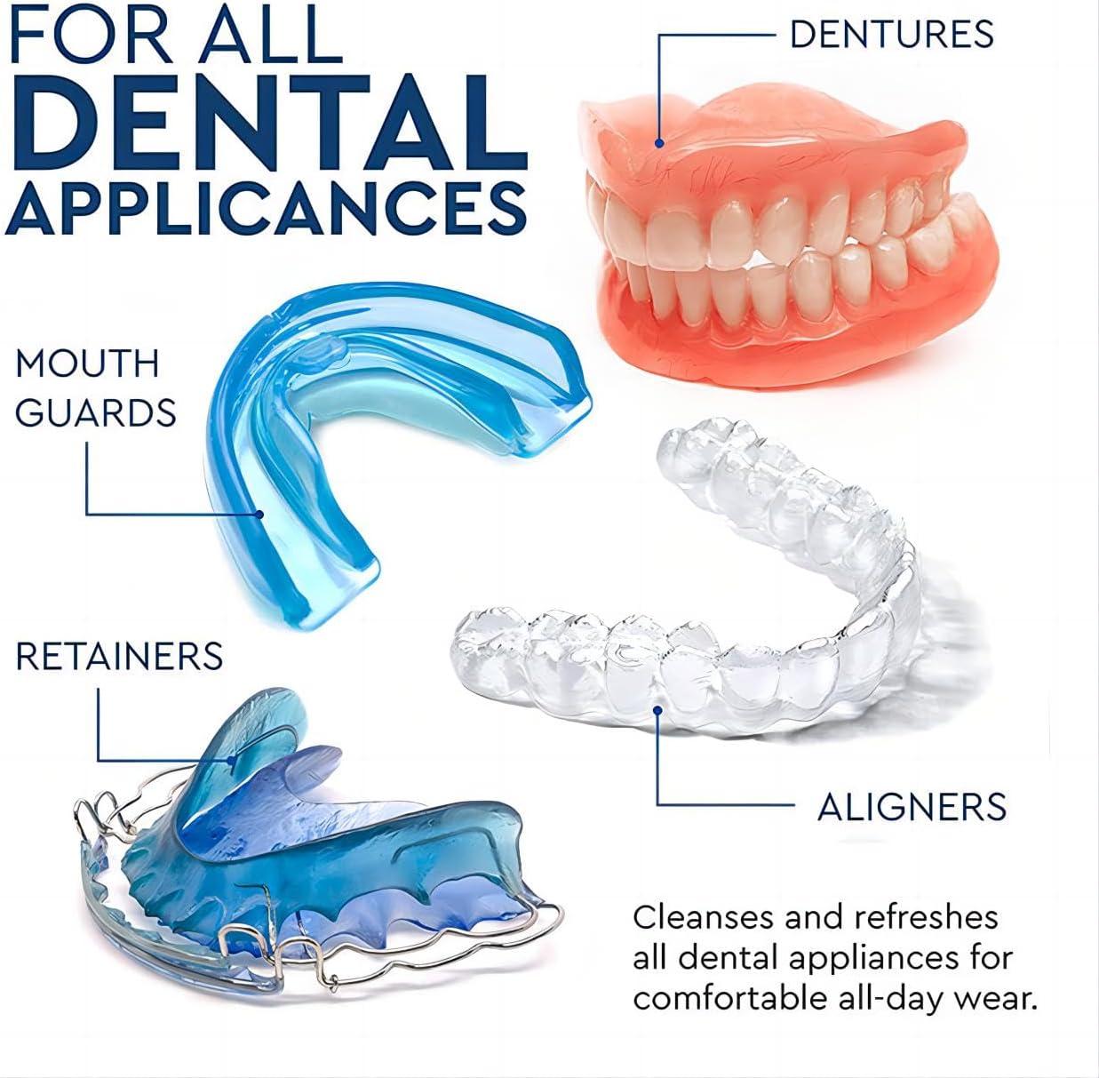AONAT Cleaning Tablets Denture Cleaner Retainer Cleaning Tablets Mouth