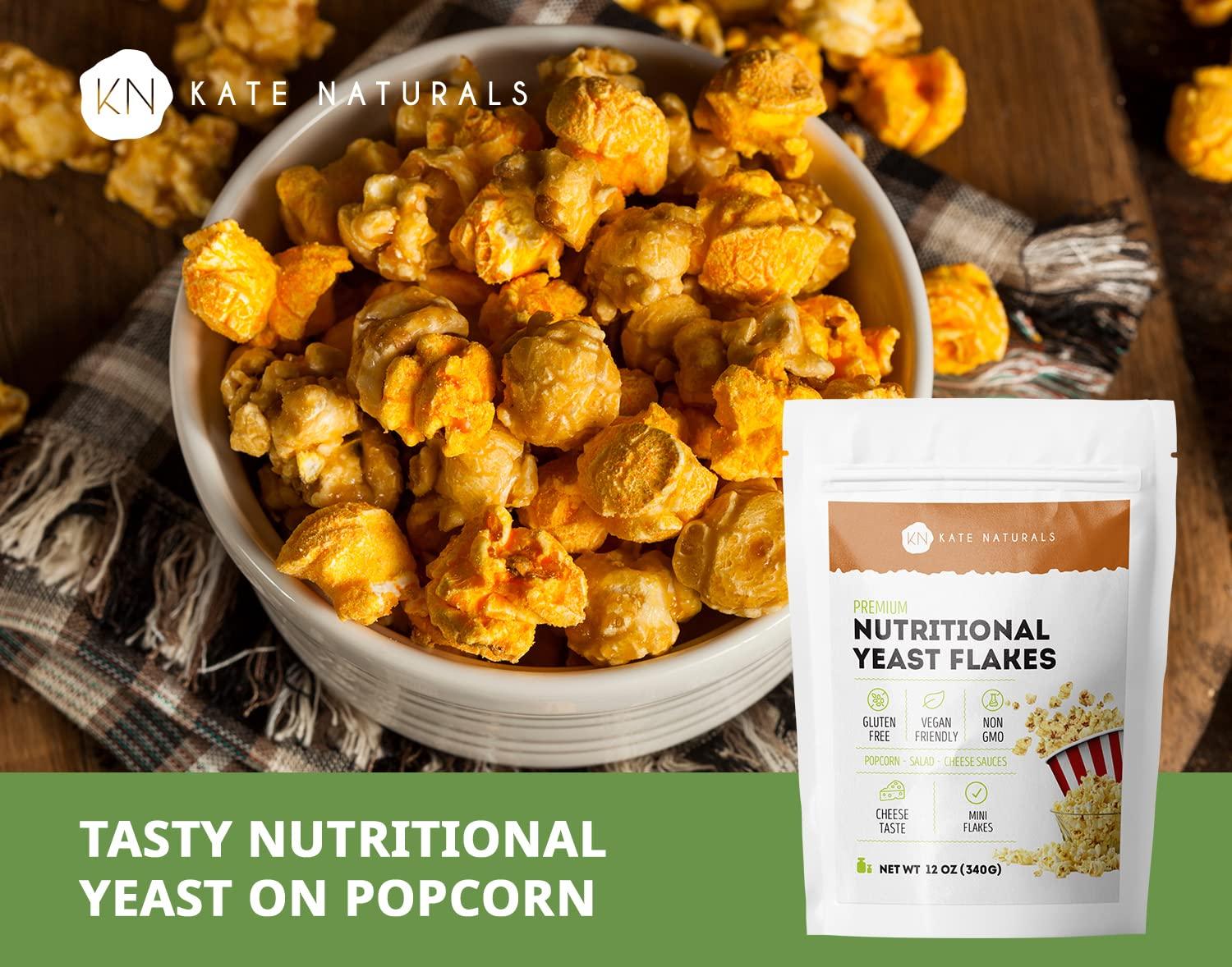 Nutritional Yeast Flakes (12oz 21 Servings) Kate Naturals