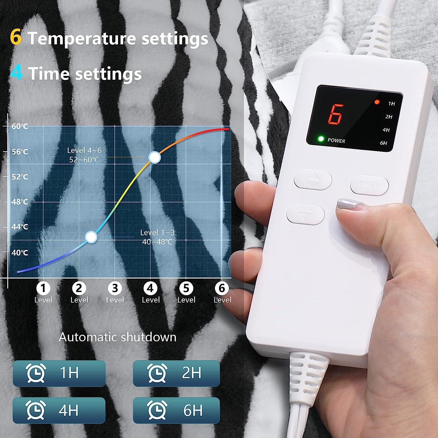 2023 Neweast Heating Pad XL Electric Heat Pads with 4 Timer Settings 12