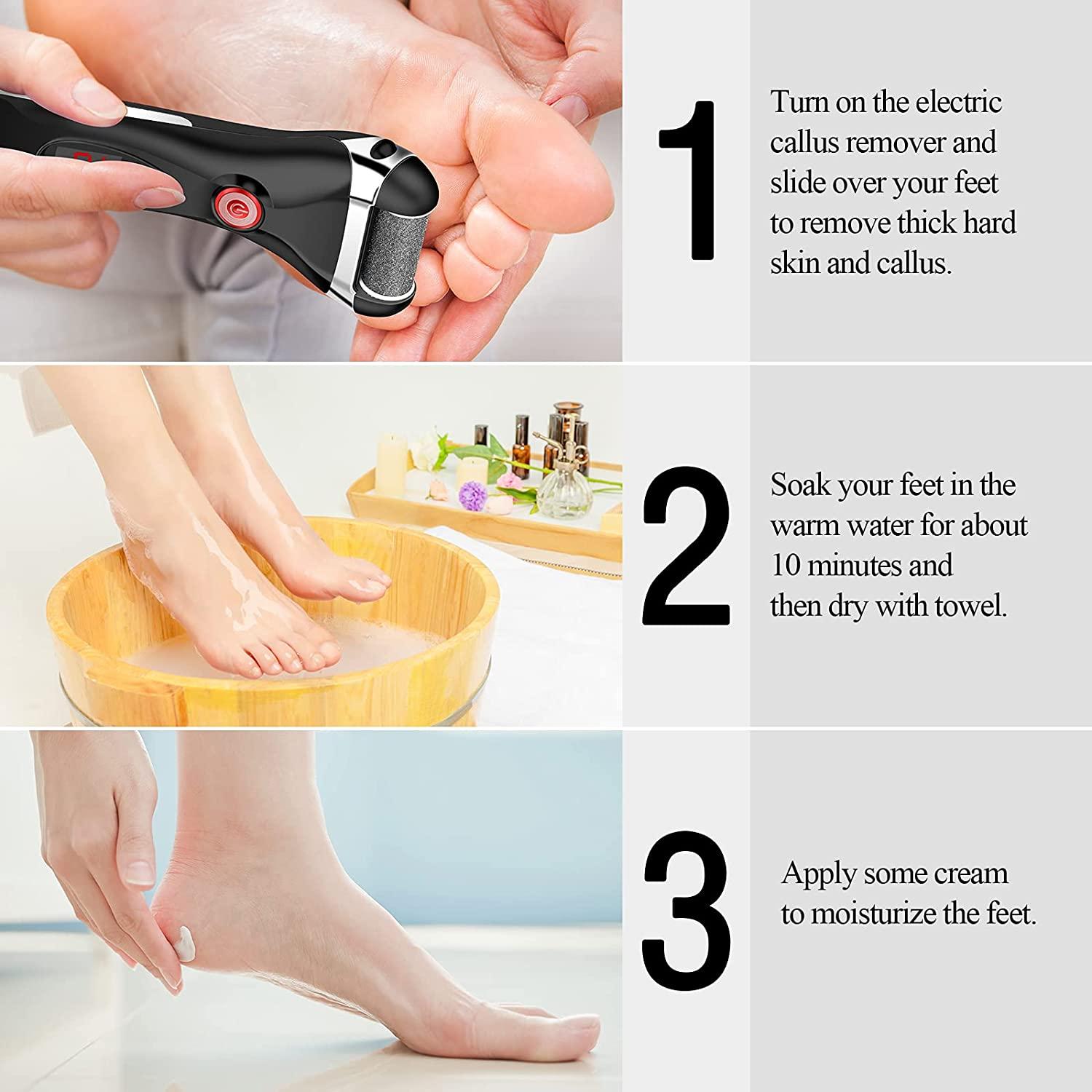 Electric Callus Remover for Feet Rechargeable, 15 in 1 Pedicure Tools Kit Foot  Scrubber Dead Skin Remover Foot Files Scraper for Foot Spa Women and Men  Feet Care
