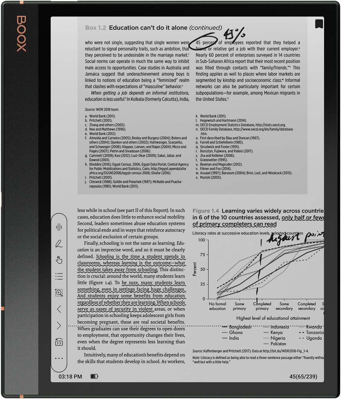 BOOX Tablet Note Air3 B/W E Ink Tablet Tablet 10.3 ePaper 4G 64G
