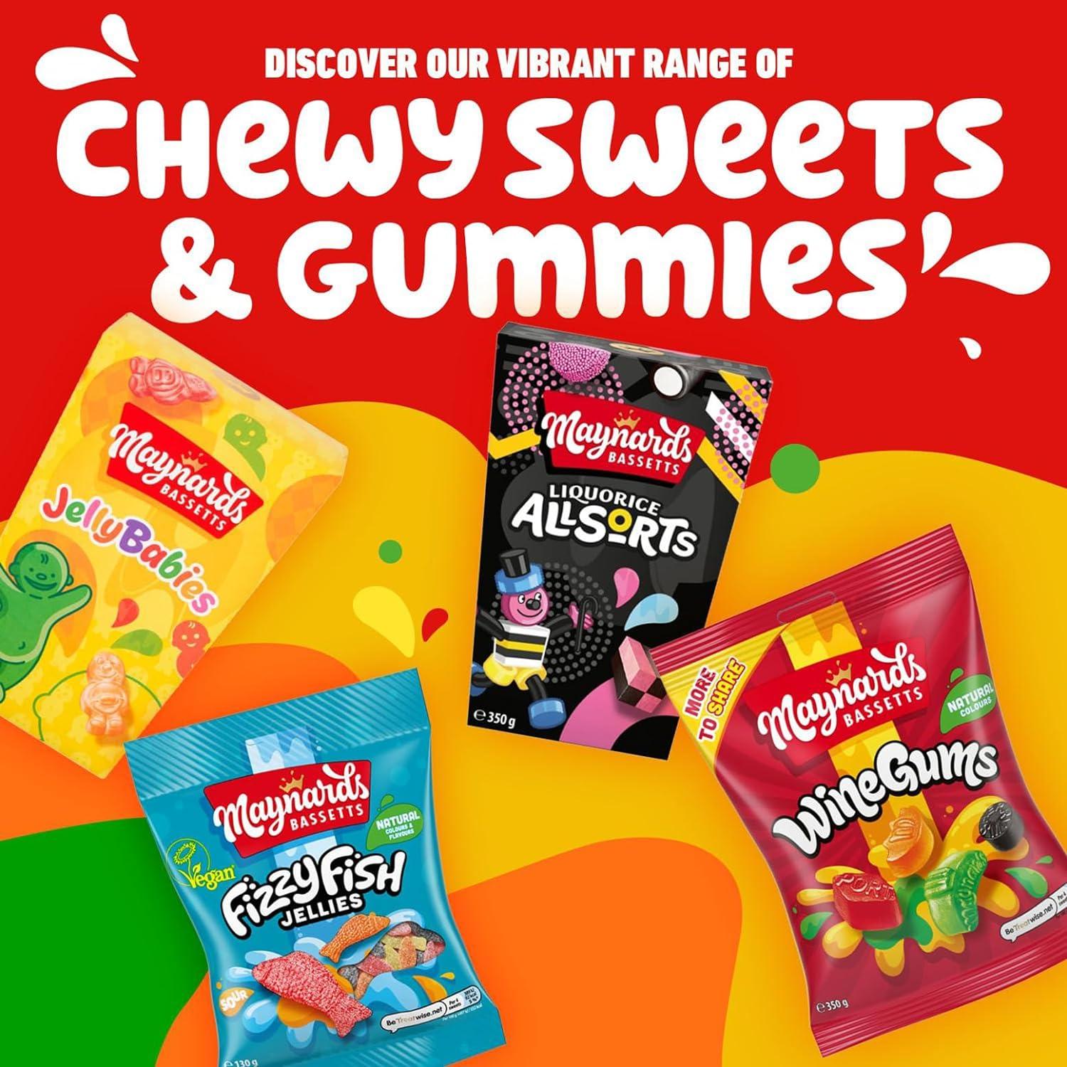 Maynards Bassetts Jelly Babies Bursting with Fruity Flavours Soft