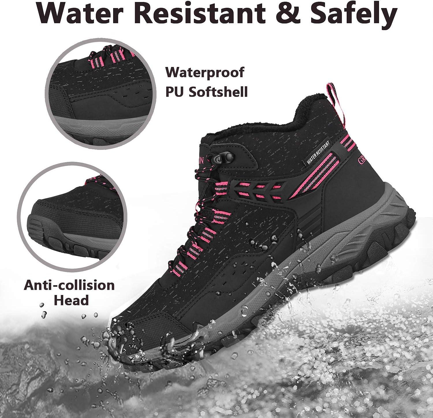 Womens Snow Boots Winter Fur Lined Waterproof Walking Boots Lightweight  Outdoor Ankle Boots Ladies Warm Shoes Anti-Slip Mid Calf Boots : :  Clothing, Shoes & Accessories