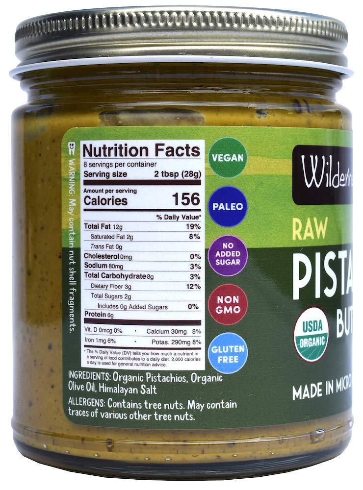 Wilderness Poets Organic Raw Pistachio Butter 8 oz (227 g)