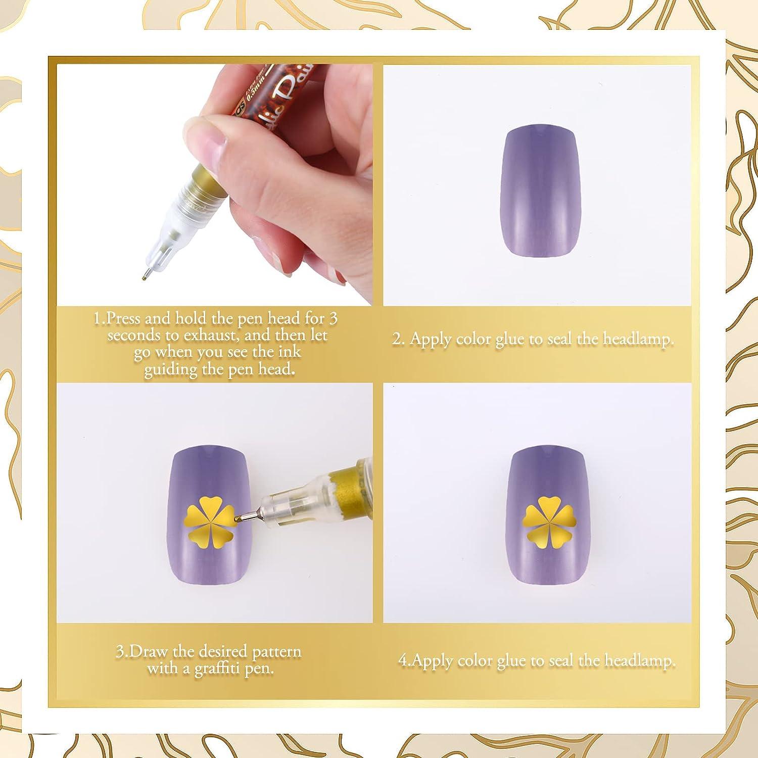 24 Colors Fast And Convenient Manicure Nail Polish Gel Pen Nail Polish Gel  * | eBay