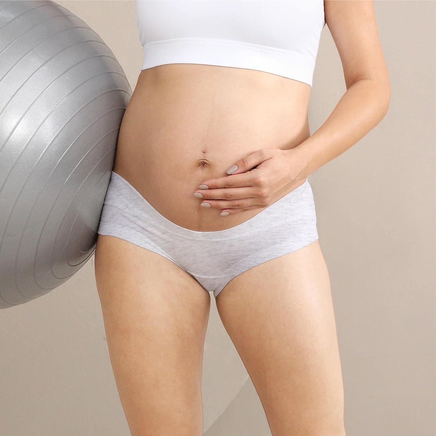 Women's Under The Bump Maternity Panties Cotton Pregnancy