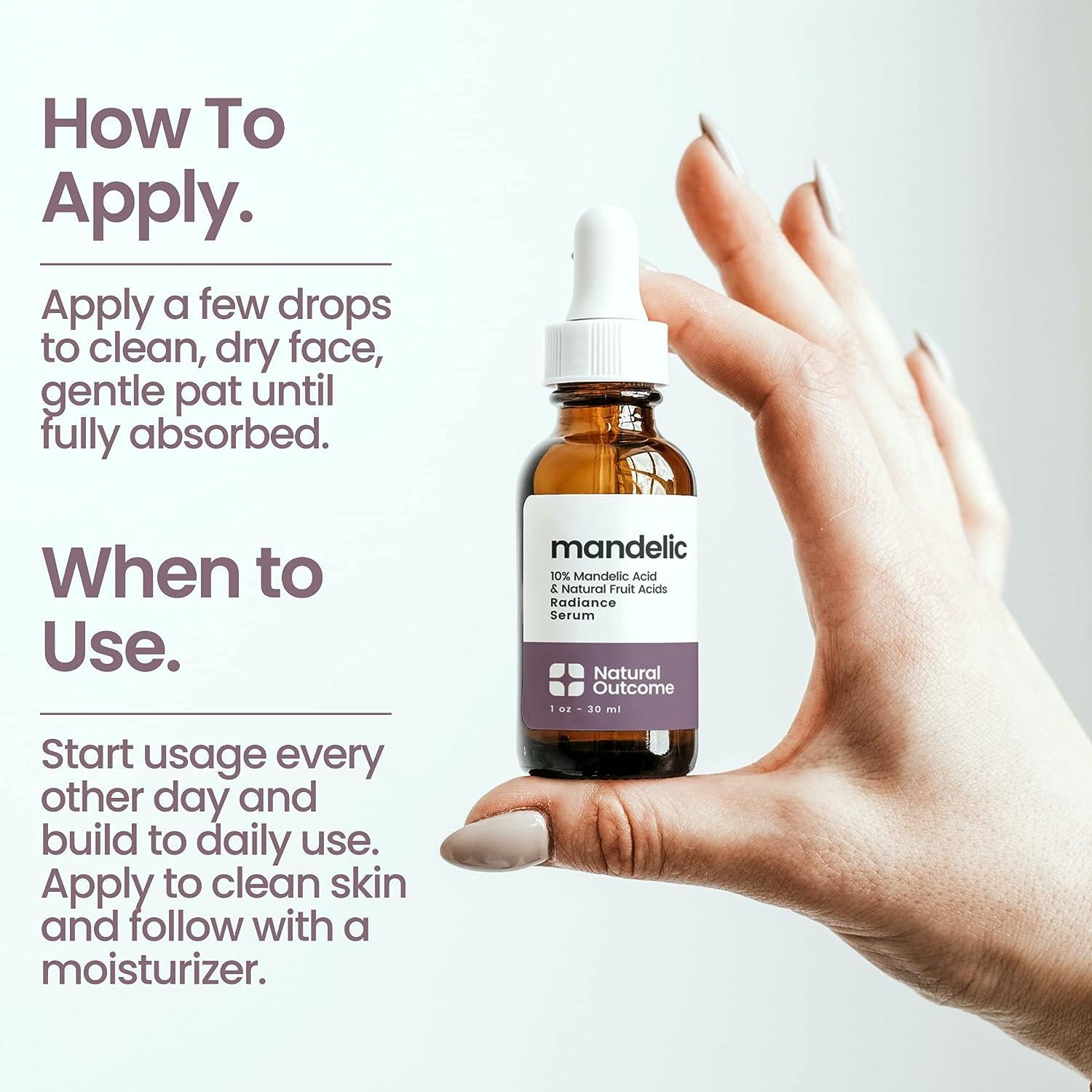 Natural Mandelic Acid 10 AntiAging AHA Serum with Hyaluronic