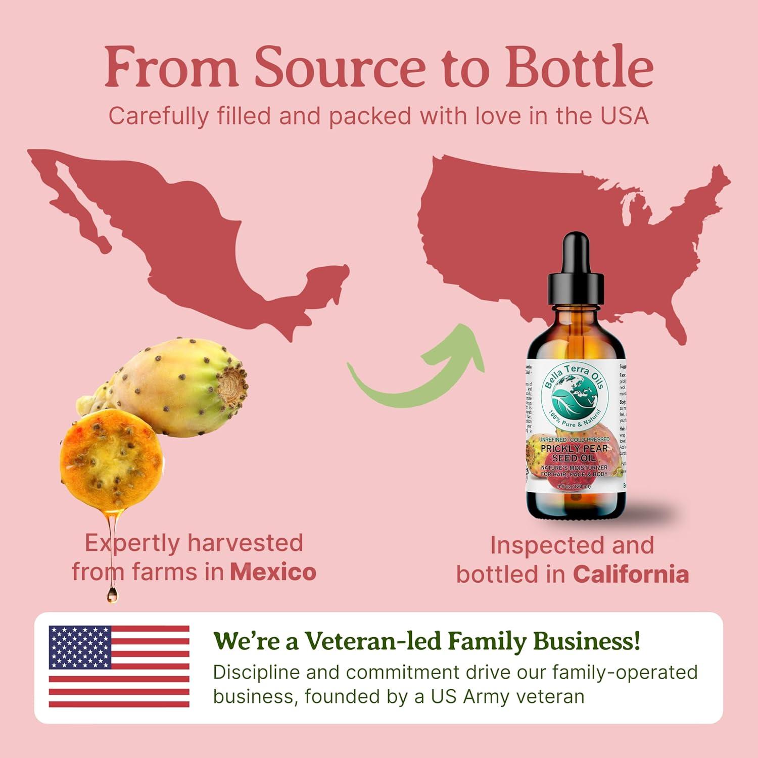 Prickly Pear (Cactus) Seed Oil. 120ml. 100% Pure. Cold-pressed. Unrefined.  150% more Vitamin E than Argan Oil! Lightweight. Natural Moisturizer. 120  ml (Pack of 1) | Buy Now with Express International Delivery | GoSupps.com