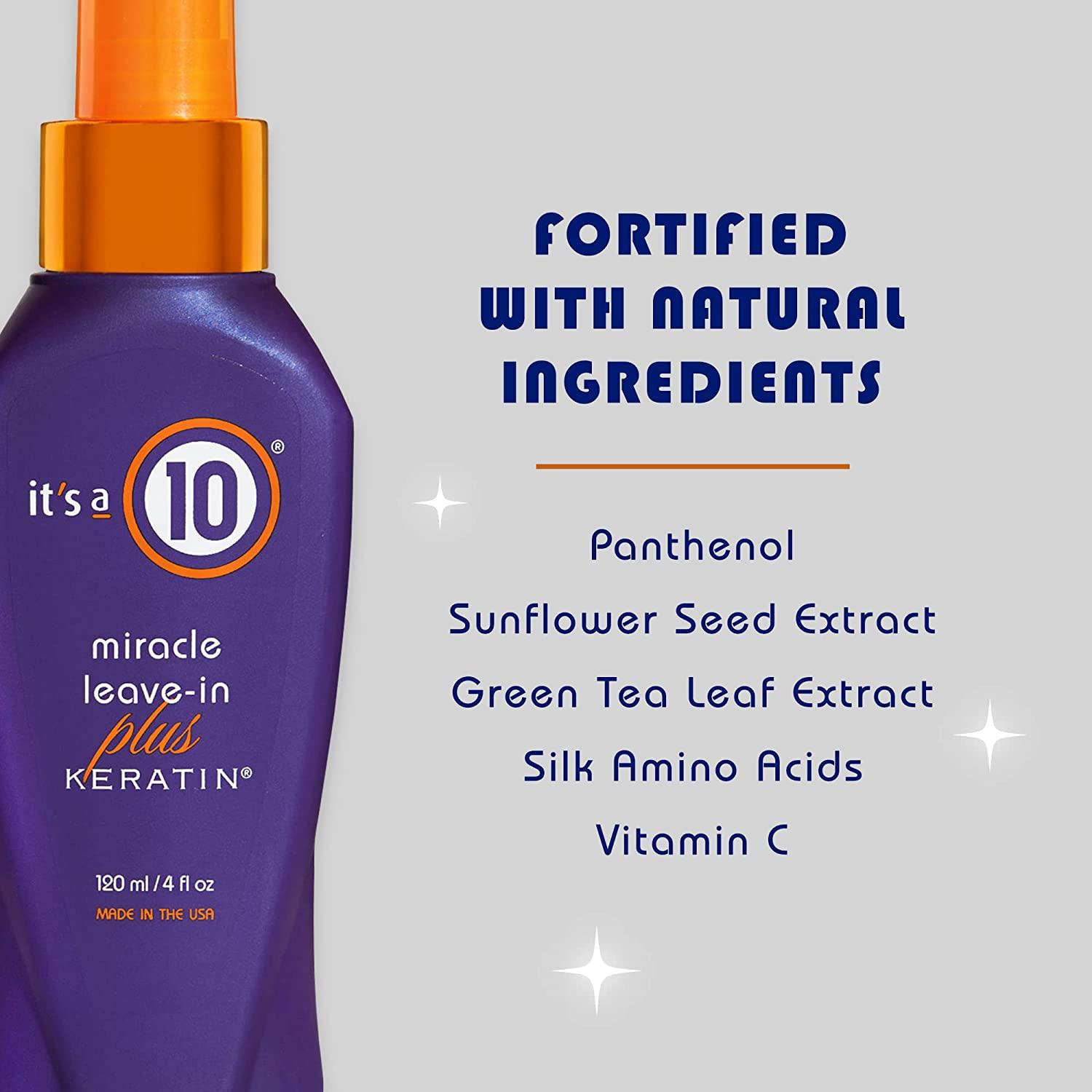 It's a 10 Haircare Miracle Leave-In Product, 4 fl. oz.