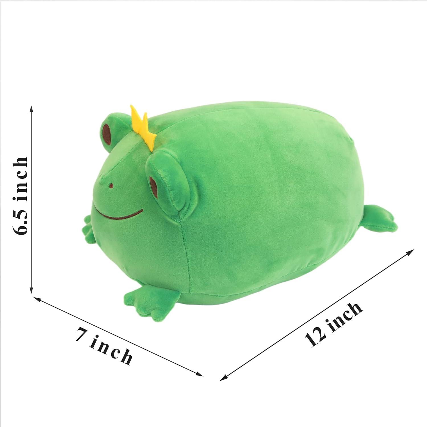JUNERAIN Super Soft Frog Plush Stuffed Animal Cute Frog Squishy Hugging  Pillow Adorable Frog Plushie Toy
