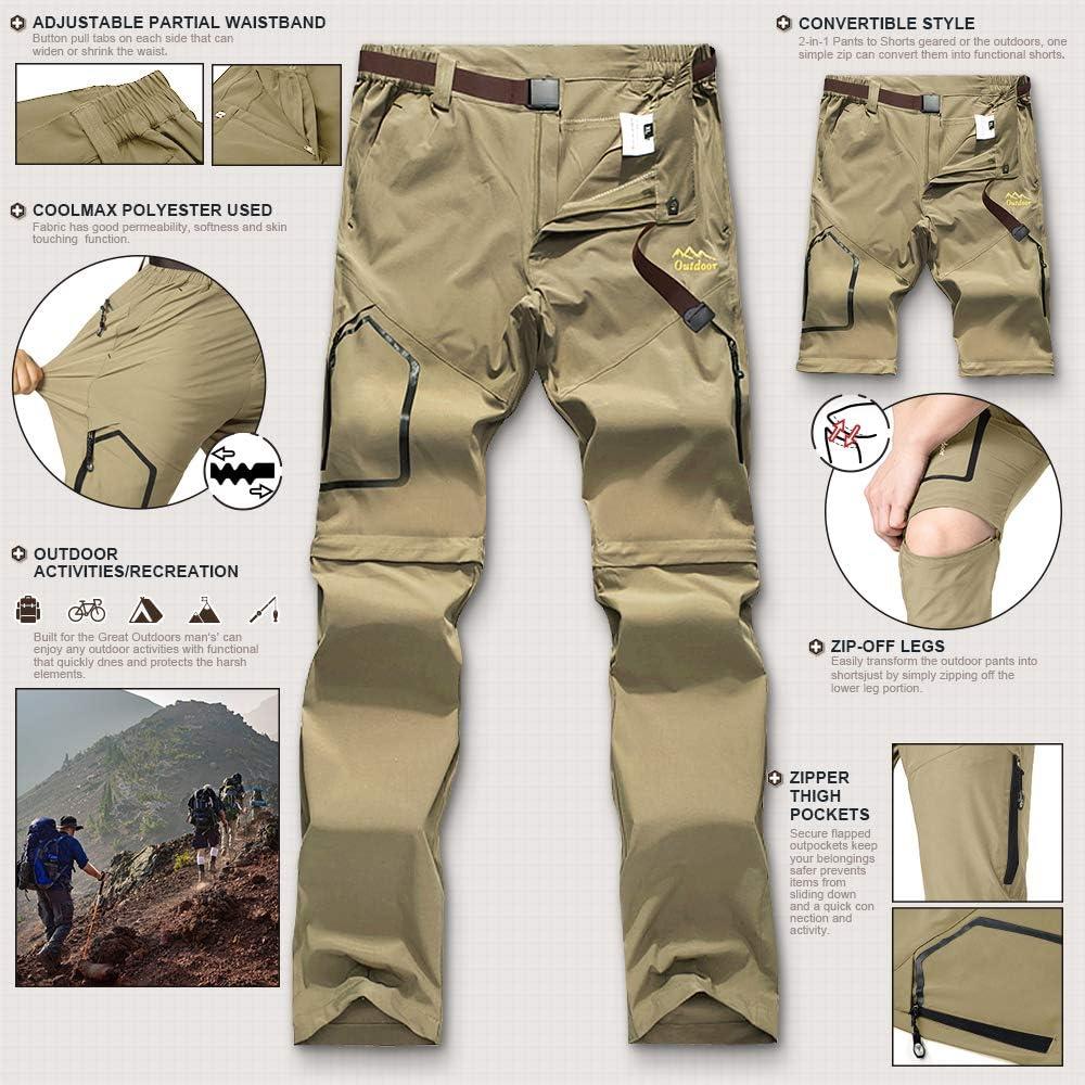  Hiking Pants for Men boy Scout Convertible Cargo Zip Off  Lightweight Quick Dry Breathable Fishing Safari Shorts,6226,Apricot,29 :  Clothing, Shoes & Jewelry